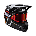 Kask z Goglami Leatt Kit Moto 9.5 Carbon/White V25