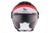 Kask motocyklowy MT VIALE SV S 68 UNIT MATT RED czarny biały czerwony