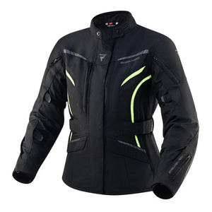 Damska kurtka motocyklowa tekstylna miejska/turystyczna Rebelhorn HIKER III czarny-żółty fluo