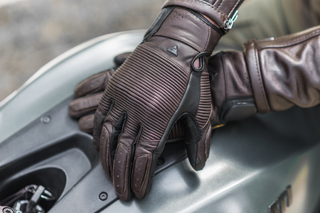 Rękawice motocyklowe miejskie Shima BLAKE GLOVES brązowy