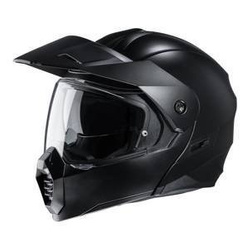 Kask motocyklowy szczękowy z daszkiem HJC C80 matowy czarny