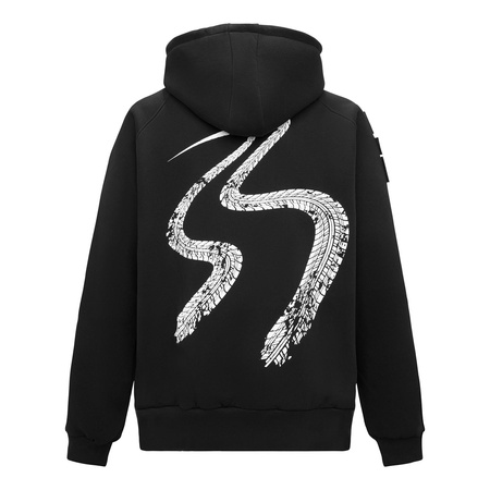 Bluza codzienna REBELRUSH ZIP BLACK czarny