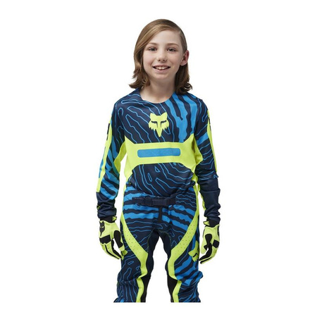 Bluza motocyklowa dziecięca FOX Junior Flexair Impression Fluorescent Yellow