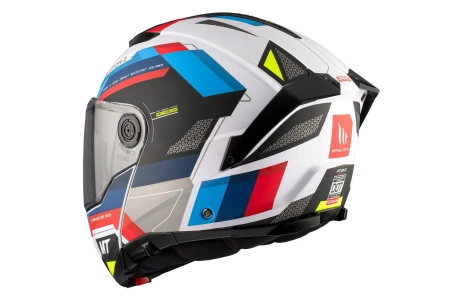 Kask motocyklowy MT ATOM 2 SV BAST WHITE/BLUE/RED biały niebieski czerwony czarny