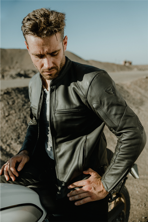 Kurtka motocyklowa skórzana Rebelhorn RUNNER III TFL