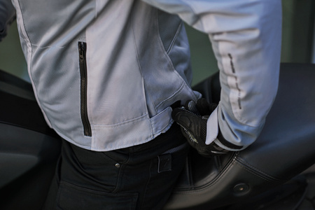 Kurtka motocyklowa tekstylna miejska Shima OPENAIR szary