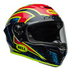 Kask integralny BELL RACESTAR DLX XENON BLUE RETINA czarny czerwony niebieski żółty fluo