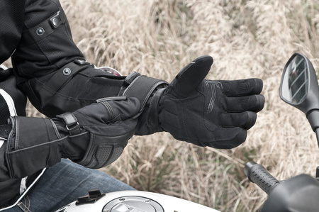 Rękawice motocyklowe turystyczne Shima D-TOUR WP czarny