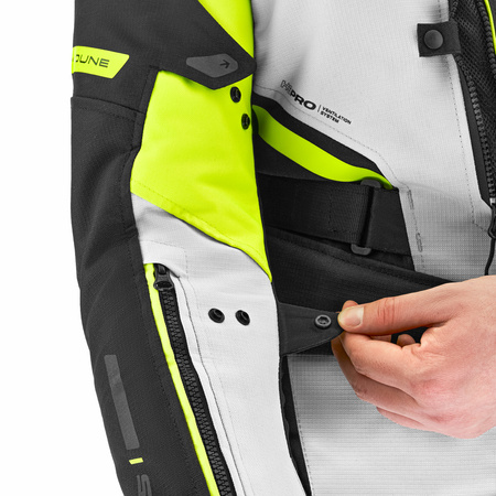 Kurtka motocyklowa SHIMA DUNE FLUO czarny szary żółty fluo