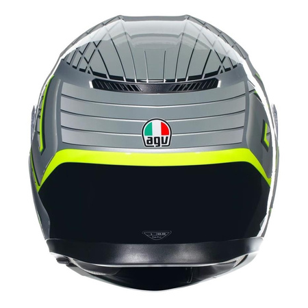Kask motocyklowy AGV K3 FORTIFY GREY/BLACK/FLUO YELLOW szary żółty fluo czarny