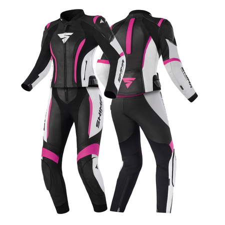 Kombinezon motocyklowy dwuczęściowy damski SHIMA MIURA 2.0 PINK czarny biały różowy