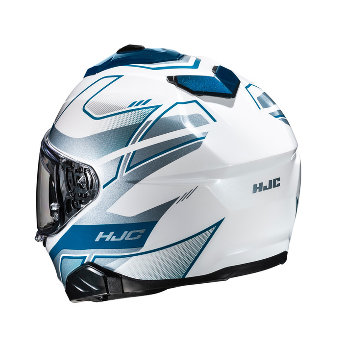 Kask motocyklowy HJC I71 Iorix niebieski/srebrny