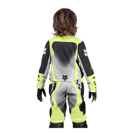 Bluza motocyklowa cross dziecięca FOX JUNIOR 180 COLLECT GREY/YELLOW szary żółty