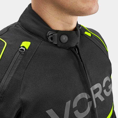 Kurtka motocyklowa VORG HORNET FLUO czarny żółty fluo