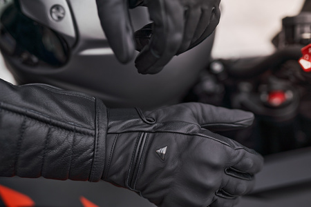 Rękawice motocyklowe miejskie Shima skórzane SHADOW TFL GLV czarny