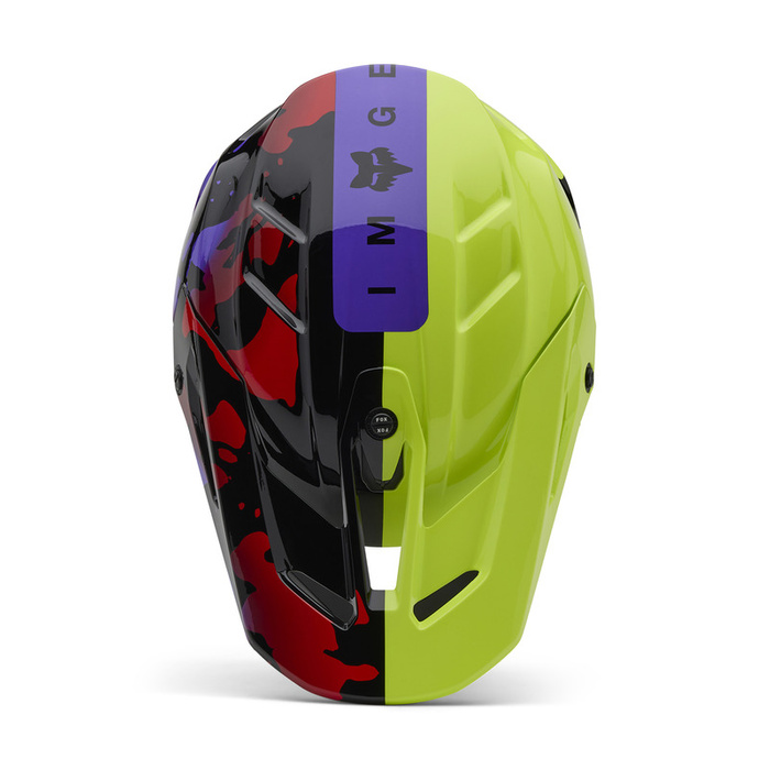 Kask motocyklowy FOX V3 Throttle Fluorescent Yellow