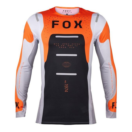 Bluza koszulka cross offroad mtb FOX Flexair Magnetic Fluo pomarańczowy