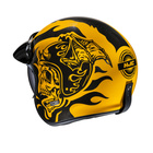 Kask motocyklowy otwarty HJC V31 Flame żółty/czarny