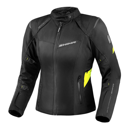 Damska kurtka motocyklowa tekstylna Shima RUSH 2.0 fluo