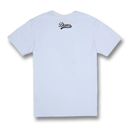 Koszulka codzienna T-shirt DAVCA CARDS WHITE biały beżowy zielony
