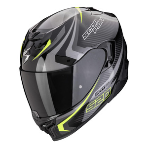 Kask motocyklowy SCORPION EXO-520 EVO AIR TERRA BLACK/SILVER/NEON YELLOW czarny srebrny żółty fluo