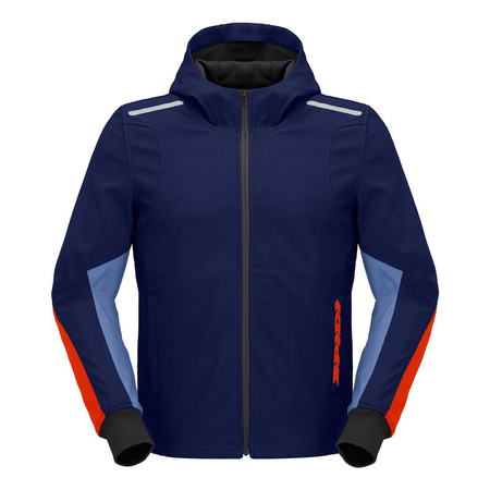 Kurtka motocyklowa SPIDI HOODIE ARMOR LIGHT NAVY/RED granatowy czerwony