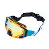 Gogle motocyklowe IMX Sand Orange Matt/Blue/White - Szyba Orange Iridium + Clear (2 Szyby W Zestawie)