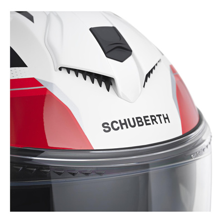 Kask motocyklowy SCHUBERTH S3 ECE APEX WHITE czarny biały czerwony