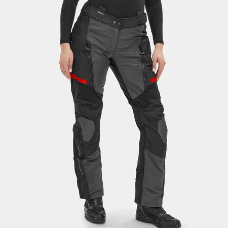 Spodnie motocyklowe damskie SHIMA DUNE LADY RED czarny szary czerwony