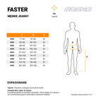 Jeansy motocyklowe OZONE FASTER TAPERED FIT czarne