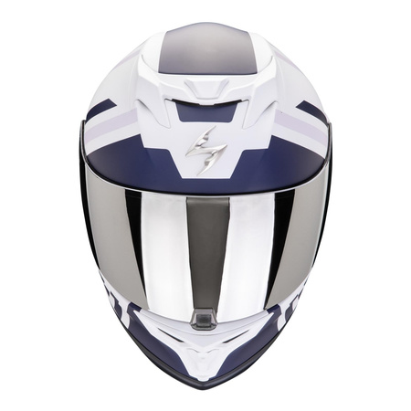 Kask motocyklowy SCORPION EXO-520 EVO AIR BANSHEE WHITE/BLUE/PURPLE biały niebieski fioletowy