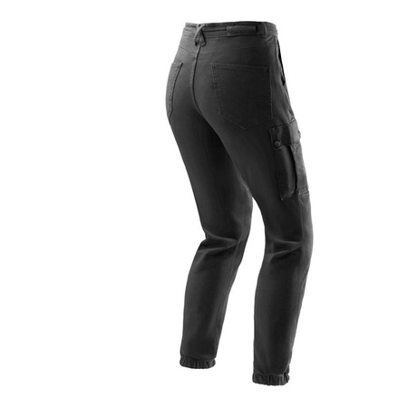 Jeansy motocyklowe damskie REBELHORN FASTER LADY BLACK czarny