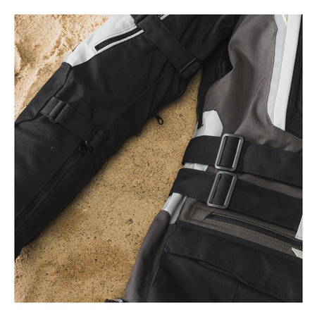 Kurtka motocyklowa tekstylna Rebelhorn PATROL szary-czarny-żółty fluo