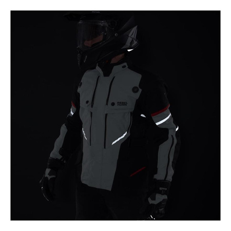 Kurtka motocyklowa tekstylna turystyczna Rebelhorn RANGE czarny-szary-złoty