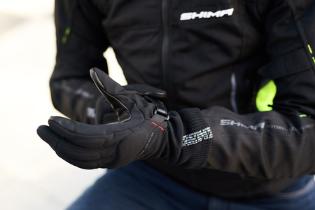 Rękawice motocyklowe miejskie/turystyczne na zimę Shima OSLO WIND czarny