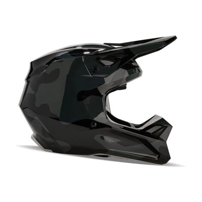 Kask dla dzieci motocyklowy cross offroad mtb FOX V1 Bnkr czarny Camo