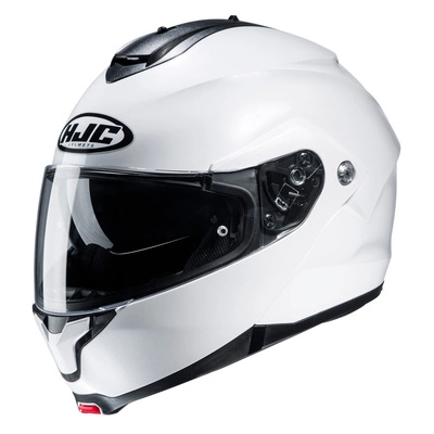 Kask motocyklowy szczękowy HJC C91N perłowy biały