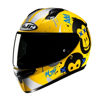 Kask motocyklowy integralny HJC C10 Geti żółty/srebrny