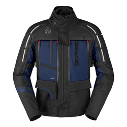 Kurtka motocyklowa tekstylna SPIDI 4 SEASON V3 BLACK/BLUE czarny niebieski