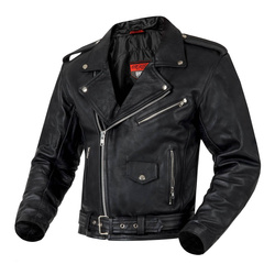 Kurtka motocyklowa skórzana ramoneska OZONE RAMONES czarna