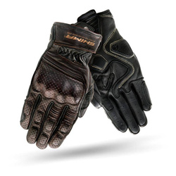 Rękawice motocyklowe miejskie/turystyczne skórzane Shima AVIATOR ciemny brązowy