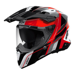 Kask integralny AIROH COMMANDER 2 SKIP RED GLOSS czarny szary czerwony
