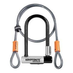 Zapięcie Motocyklowe KRYPTONITE Kryptolok Mini-7 – U-Lock z Linką Stalową, 12,7/10 mm x 82 mm x 178 mm – Uniwersalny