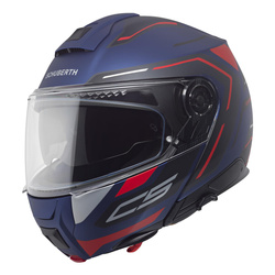 Kask motocyklowy SCHUBERTH C5 ECE OMEGA BLUE niebieski czerwony czarny biały