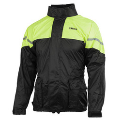 Kurtka przeciwdeszczowa motocyklowa SECA RAIN FLUO żółty fluo czarny