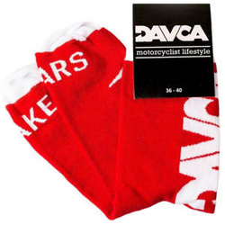 Skarpetki DAVCA RED czerwony biały