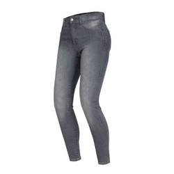 Damskie jeansy motocyklowe OZONE STRIKER SLIM FIT sprany szary