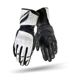 Damskie rękawice motocyklowe skórzane turystyczne Shima MONDE biały