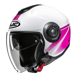 Kask otwarty HJC I40N VISION WHITE/PINK biały różowy