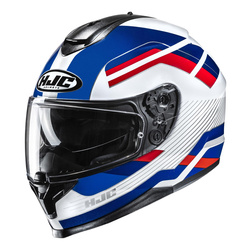 Kask motocyklowy integralny HJC C70N Belis niebieski/biały